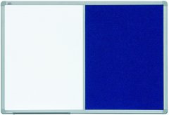 Доска комбинированная маркер / текстиль в ALU23 90х120 см TCAST129 1