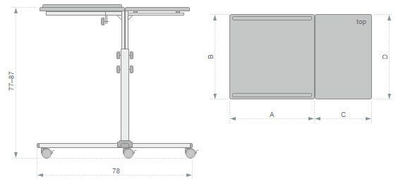 Столик для оргтехніки DUO ST011