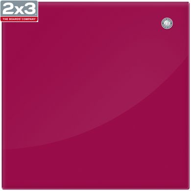 Скляна магнітно-маркерна дошка червона 45x45 см TSZ4545R