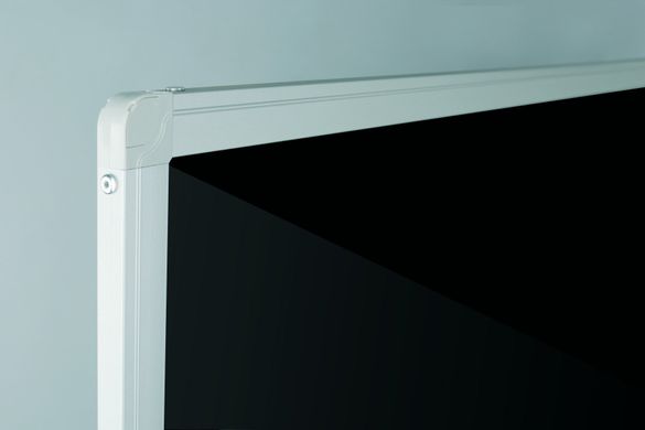 Дошка 90x120 см двустороння зі скляною поверхнею (чорна/біла), магнітна, мобільна TDSZ129 B/W