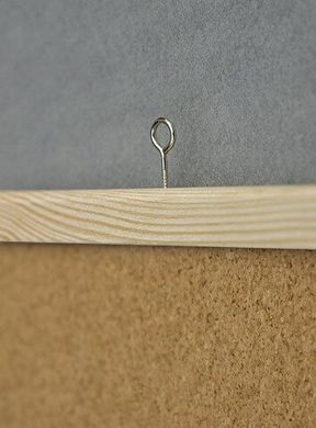 Коркова дошка 60x80 в дерев'яній рамці (сосна) TC86/C