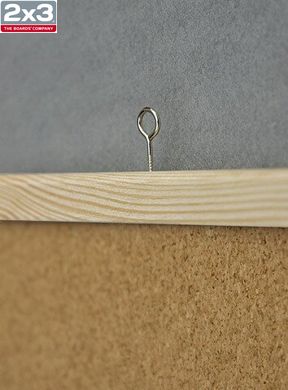 Коркова дошка 80x120 в дерев'яній рамці (сосна) TC128/C