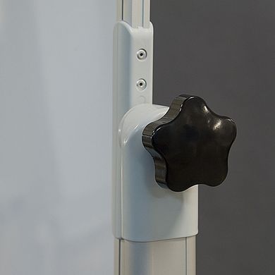 Дошка 120x180 см обертово-мобільна для письма маркером, сухостираєма, магнітна TOS1218