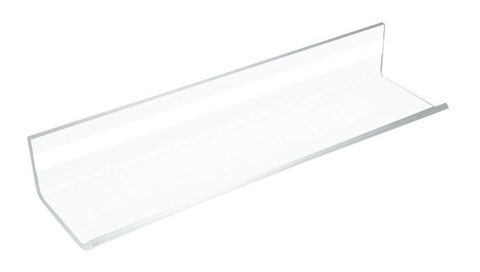 Поличка акрилова для скляних дощок на клейовій основі AS126