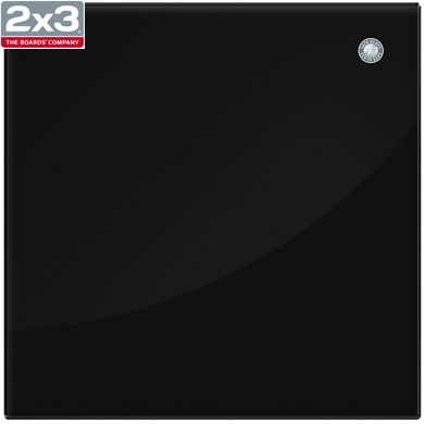 Стеклянная магнитно-маркерная доска черная 45x45 см TSZ4545B