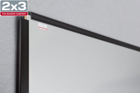 Магнитно-маркерная доска сухостираемая 90x120 см в алюминиевой рамке ALU23 серебряная матовая поверхность TSAB129